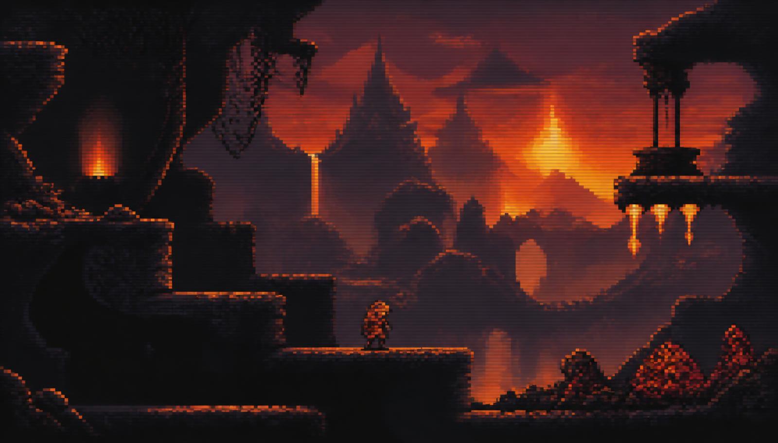 A 16-bit era side-scrolling game rendered on a living-room television, streamed by Proxeno